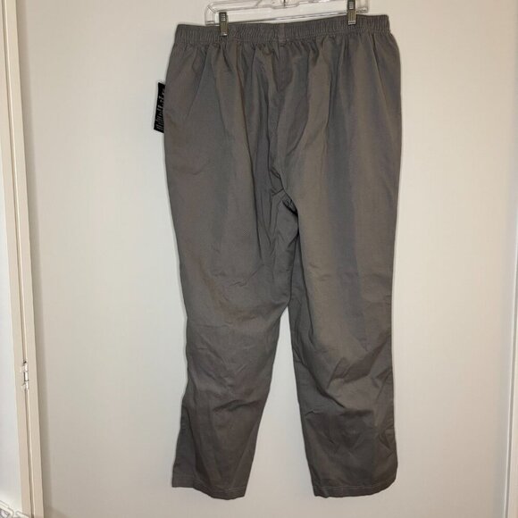 WOMAN WITHIN NEW Pull On Pant Womens 22W Gray Elastic Waist Stretch - Picture 2 of 8